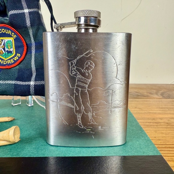 Golf Lover’s Bundle – St Andrews Flask, Augusta Book + Vintage Tees - Picture 9 of 15
